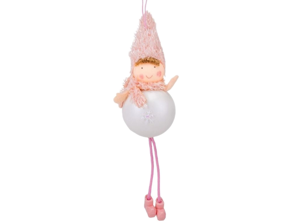 Елочная игрушка пластиковая Куколка 22 см, 9139-009