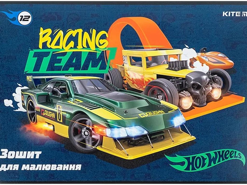 Тетрадь для рисования Hot Wheels 12 листов, упаковка 20шт (цена за 1шт)