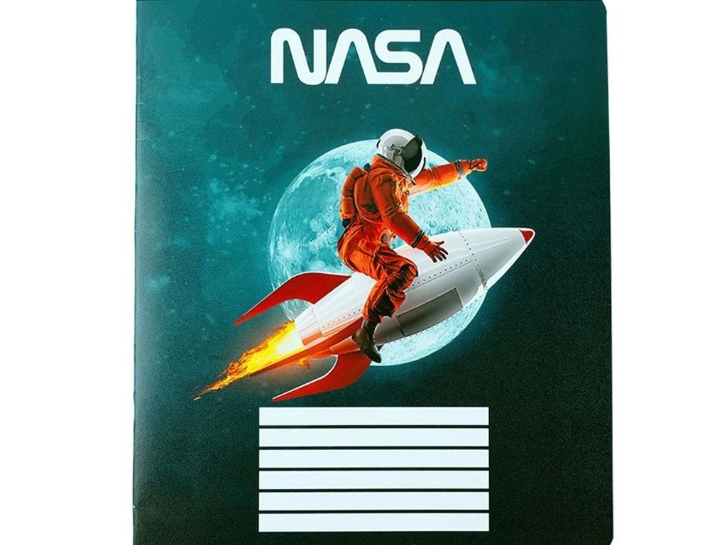 Тетрадь в клетку 18 листов, NASA (цена за 1шт)