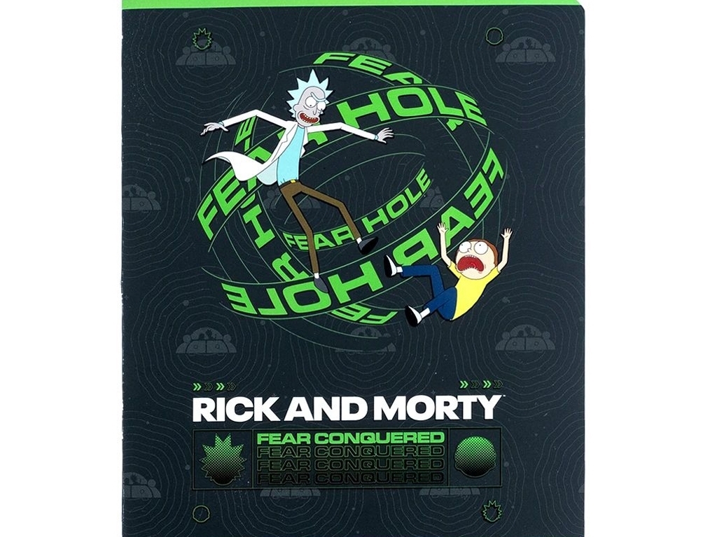 Тетрадь в линию 24 листа, Rick&Morty (цена за 1шт)