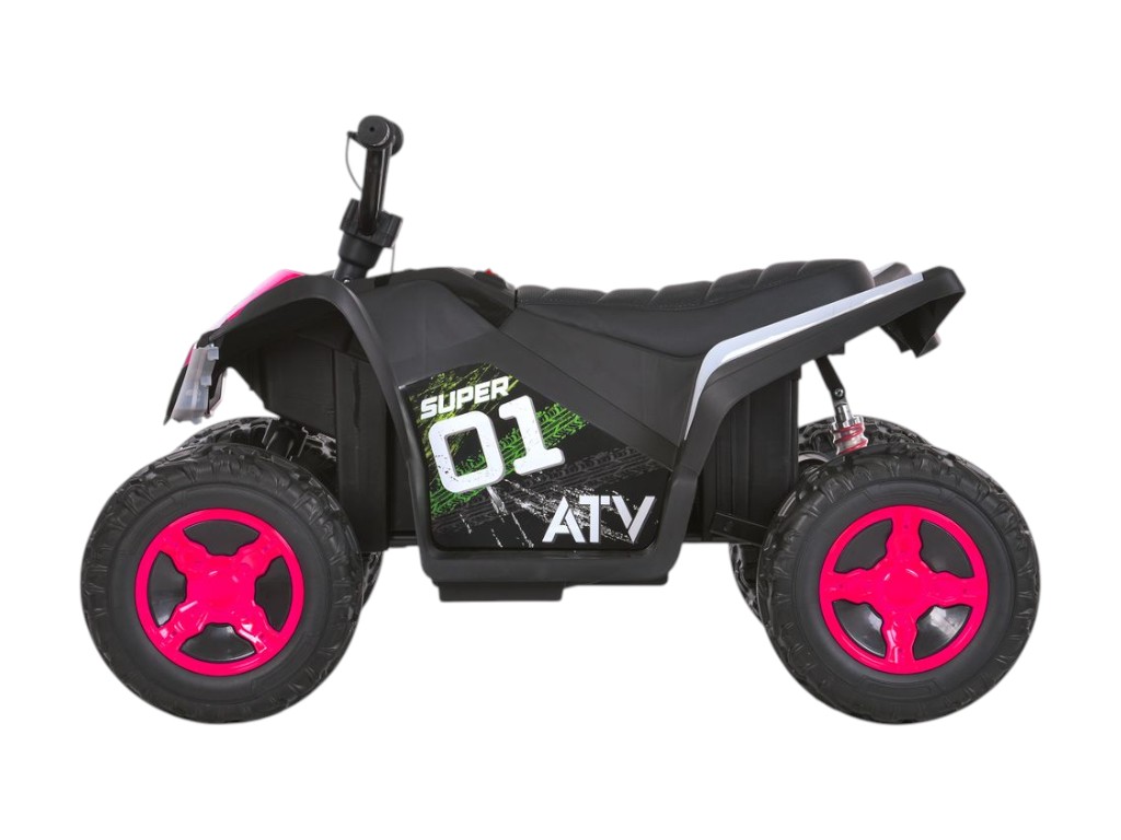 Електроквадроцикл, M 6283EL-8, музика та світло, рожевий, Bambi Racer